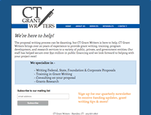 Tablet Screenshot of ctgrantwriters.com